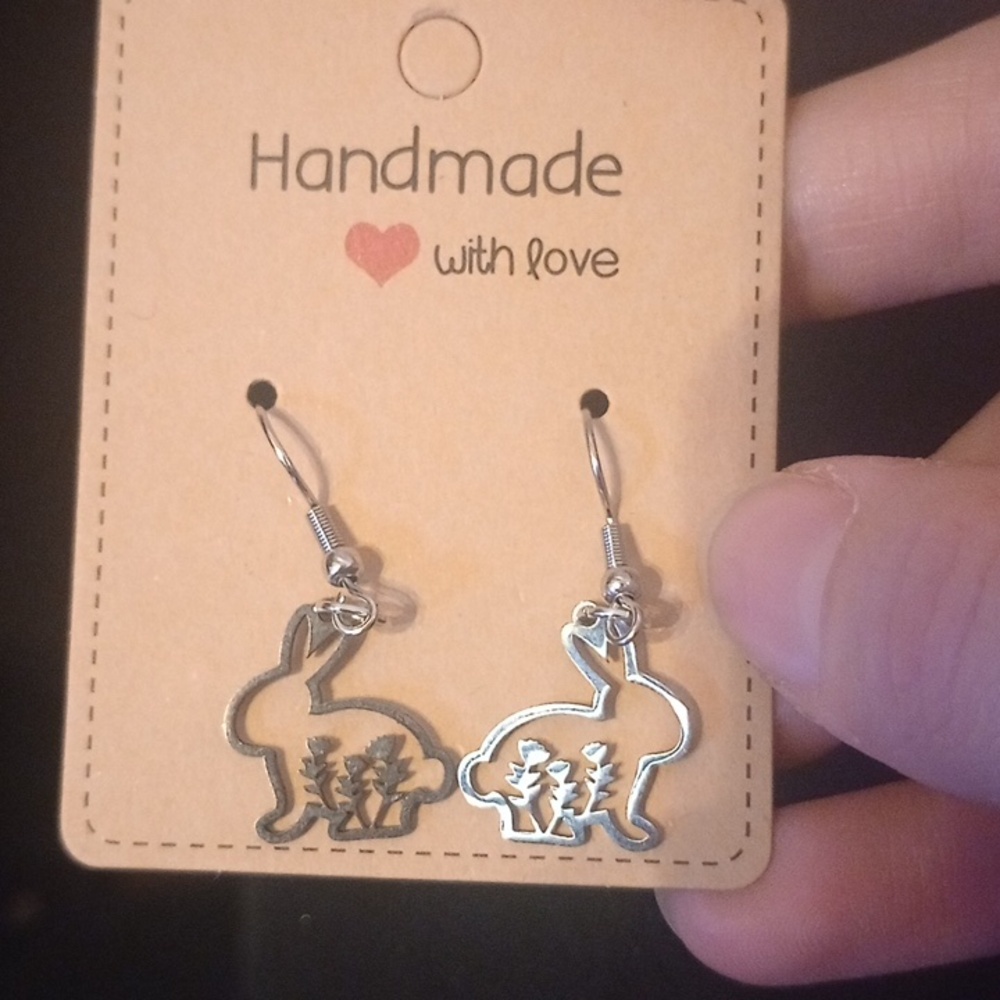 ♥️🐰 Individually $10 Or Bundle 3/$36 Handmade Bunny Silhouette For Easter - Picture 4 of 5